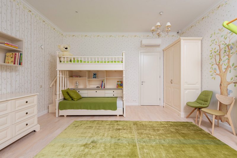 interior of modern bedroom with shelves | bedroom design