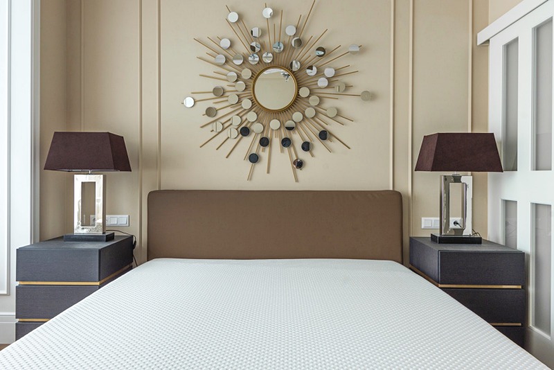 interior designed bedroom | hybrid mattress