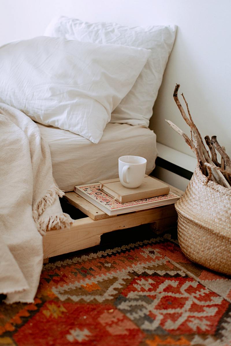 cozy interior of ethnic styled bedroom | your pillow