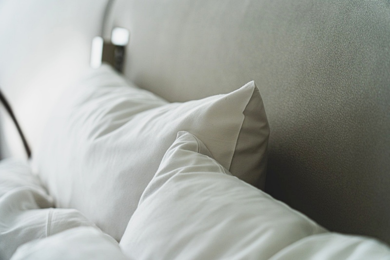 white pillows on bed | pillows